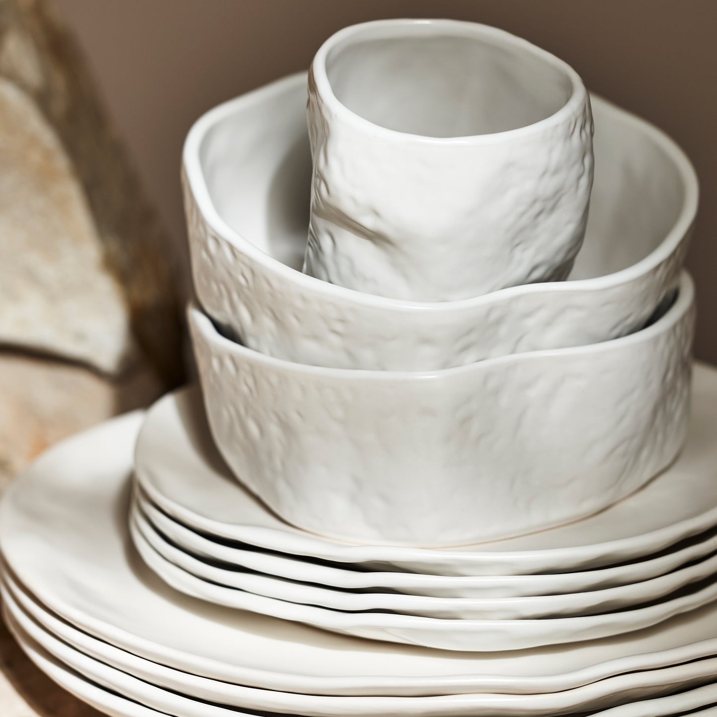 ATIK WHITE DINING SET