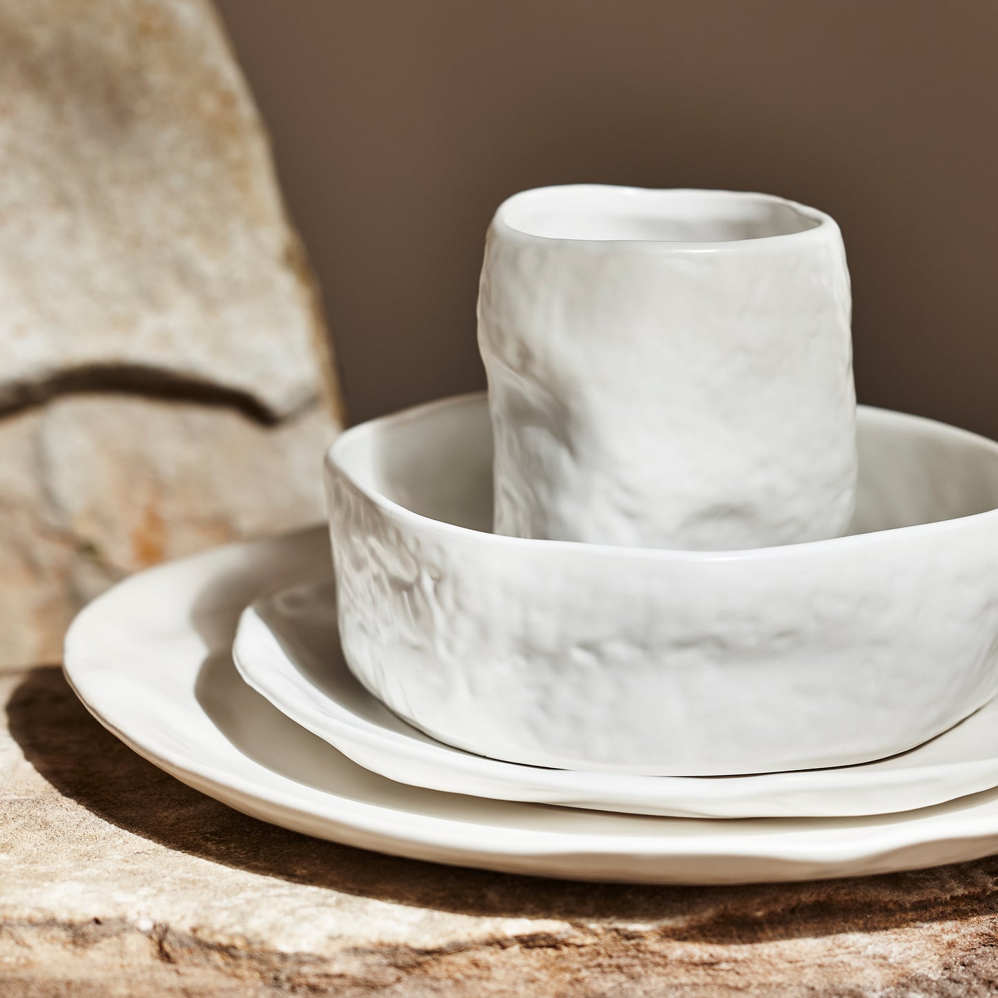 ATIK WHITE DINING SET
