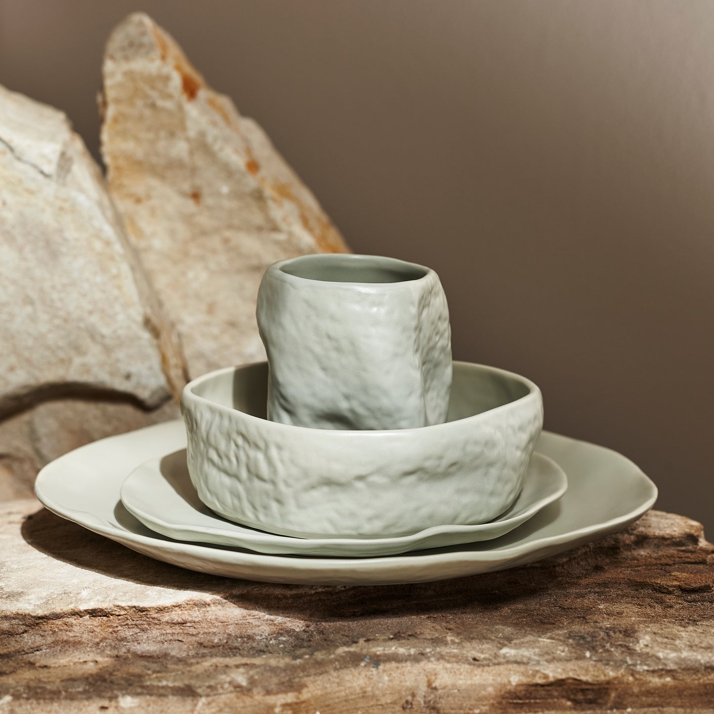 ATIK SAGE-GREY DINING SET