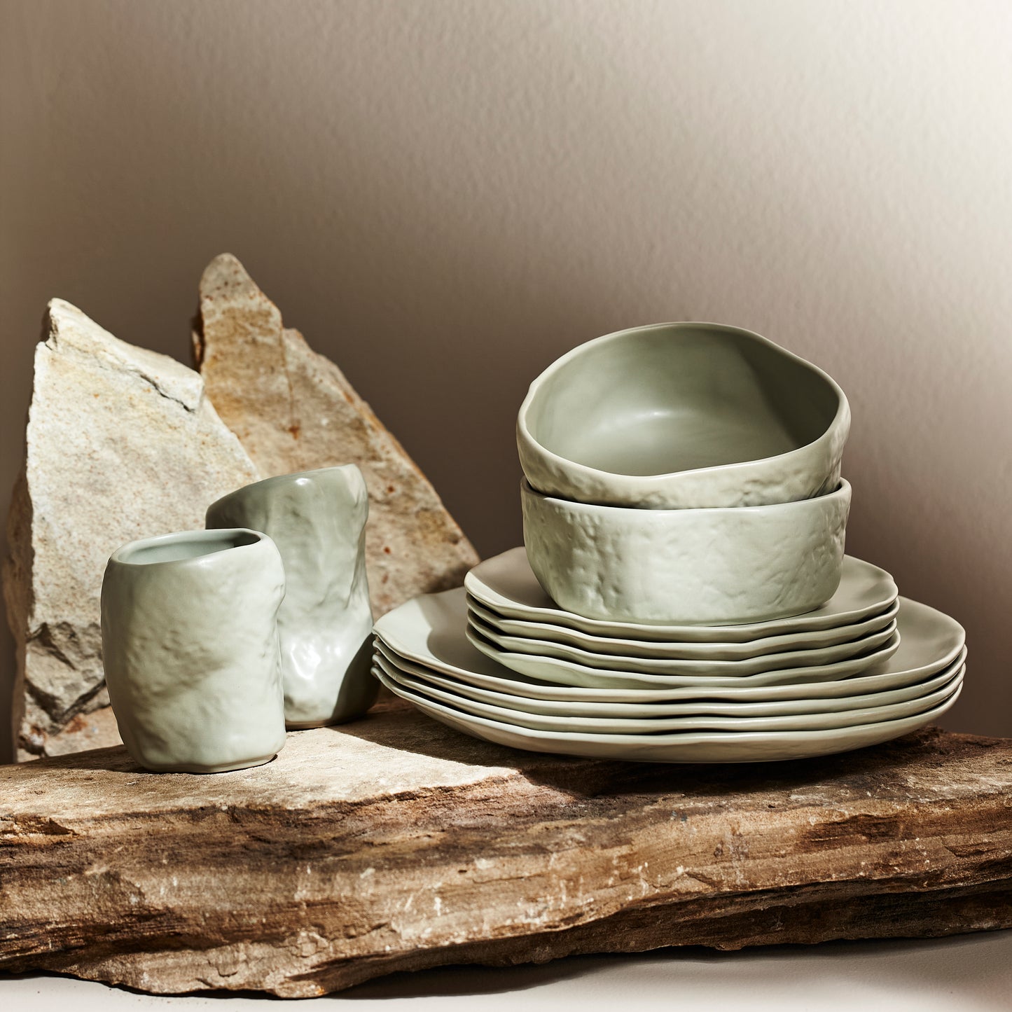 ATIK SAGE-GREY DINING SET